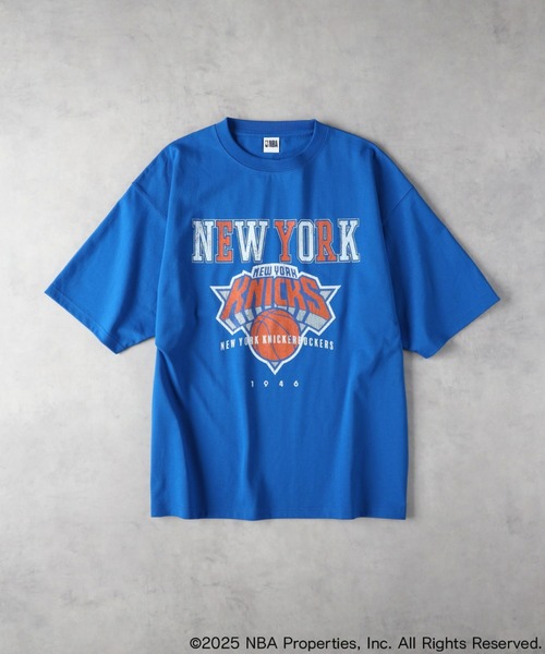 「Right-on」 半袖Tシャツ「NBAコラボ」 M ネイビー メンズ_画像2