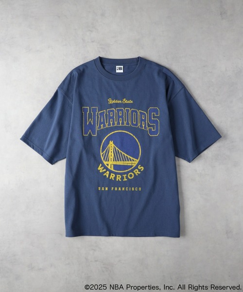 「Right-on」 半袖Tシャツ「NBAコラボ」 M ネイビー メンズ_画像5