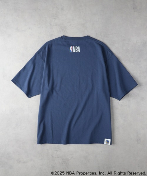 「Right-on」 半袖Tシャツ「NBAコラボ」 M ネイビー メンズ_画像6