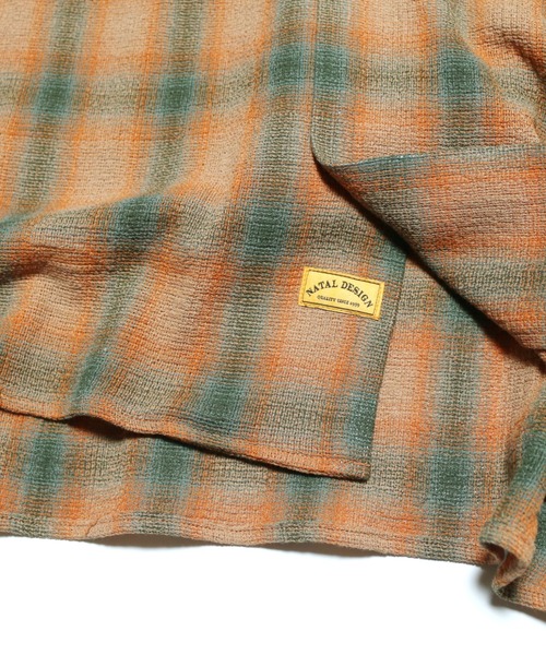 「NATAL DESIGN」 半袖シャツ LARGE オレンジ メンズ_画像6