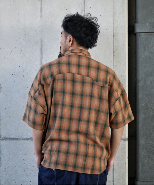 「NATAL DESIGN」 半袖シャツ LARGE オレンジ メンズ_画像9