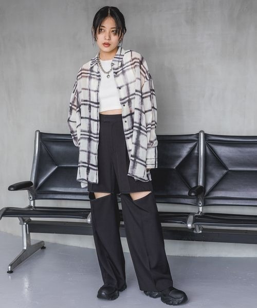 「JEANASIS」 長袖シャツ FREE ベージュ レディース_画像5