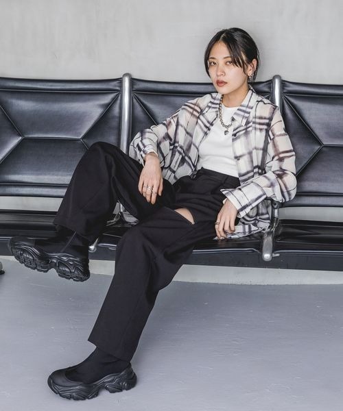 「JEANASIS」 長袖シャツ FREE ベージュ レディース_画像6
