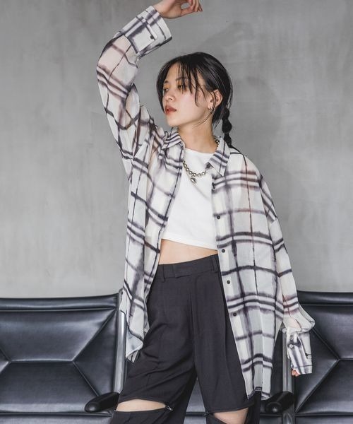 「JEANASIS」 長袖シャツ FREE ベージュ レディース_画像8