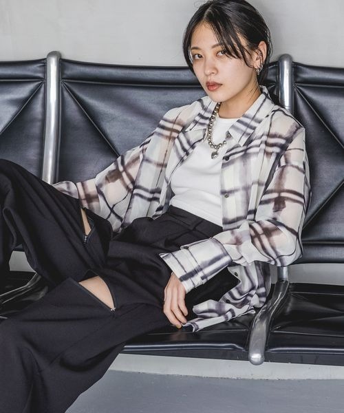 「JEANASIS」 長袖シャツ FREE ベージュ レディース_画像10