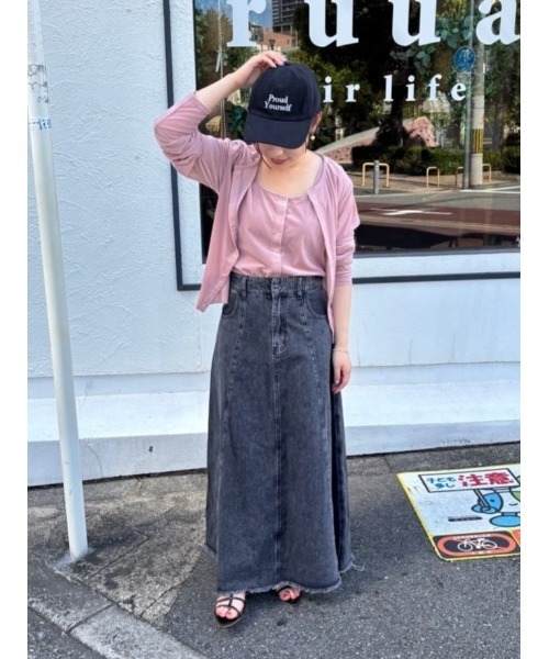 「titivate」 デニムスカート M ブルー レディース_画像6