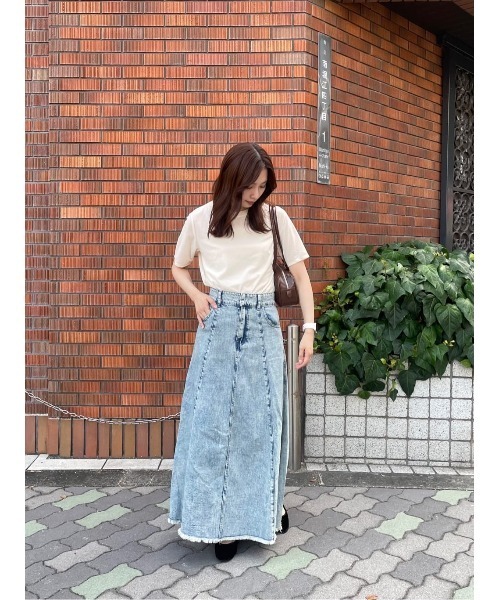 「titivate」 デニムスカート M ブルー レディース_画像8