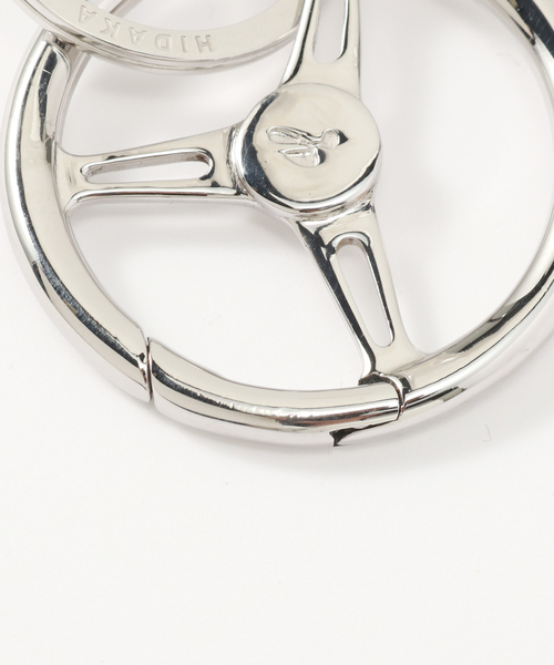 HIDAKA　ヒダカ　KEY CASE　キーケース　キーホルダー　レザー　革 HIDAKA（ヒダカ） カラビナ キーケース Steering Keychain : ZOZOTOWN