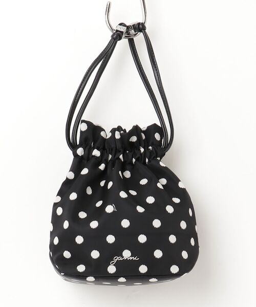 ハンドバッグ GANNI / ガニー：「レディース」Pouch Printed Nylon：B3010068「ANN」