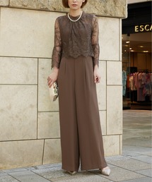 【パンツドレス】myshawty matte satin pants dress My shawty（ﾏｲｼｬｳﾃｨｰ）の「matte satin pants dress（パンツ