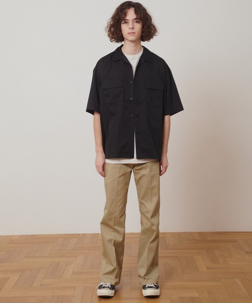Dickies シーナ&ロケッツ　ワークシャツ　M （Ｌ）　新品　黒 Harley Davidson ブラウス シャツ Dickies(R)x H-D(R) イーグル
