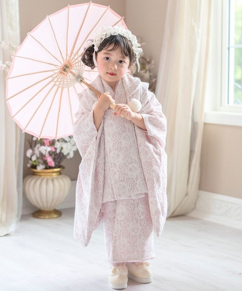 キャサリンコテージ　着物　被布　襦袢3点セット　３歳　七五三 Catherine Cottage（キャサリンコテージ） 着物 七五三3点セット 被布