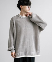Rocky Monroe セーター ニット オーバーサイズ レイヤードクルー