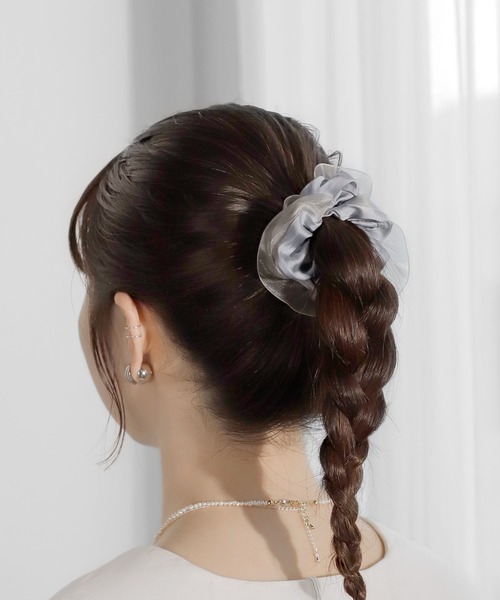 ANEMONE（アネモネ） シュシュ サテン×オーガンジーシュシュ