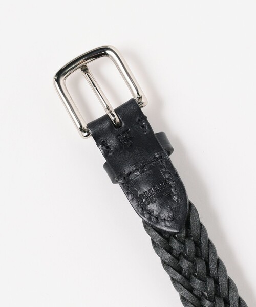 BEORMA LEATHER COMPANY メッシュベルト 30in ブラック SOLID & PLAITED BELT -BEORMA- | FRAME フレーム公式