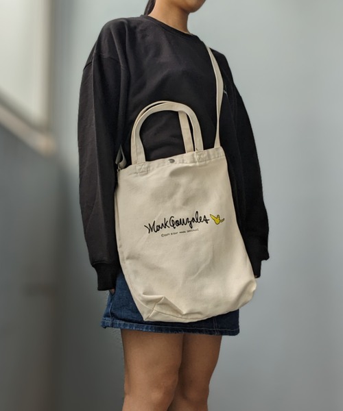 [MARK GONZALES]★25SS★韓国人気★CANVAS 2WAY CROSS BAG Mark Gonzales ショルダーバッグ バッグ MARK GONZALES ART WORK