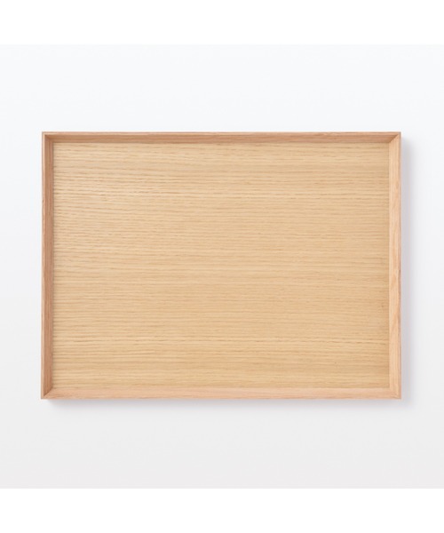 無印良品（MUJI） ランチョンマット 木製 角型トレー 約幅35×奥行