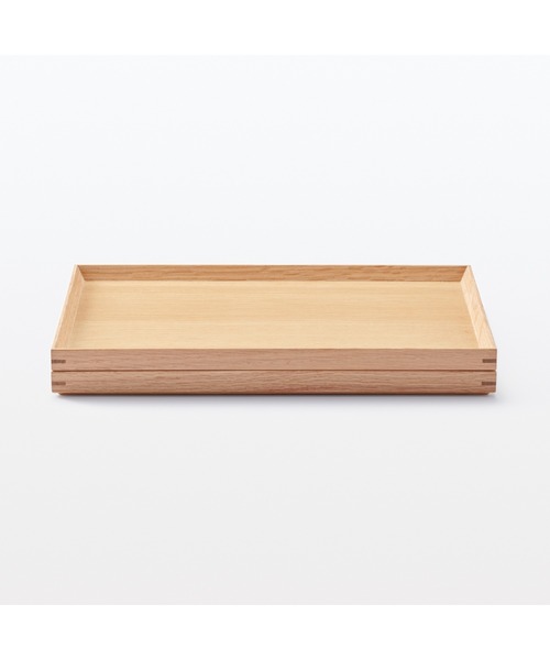 無印良品のトレイ35×26×2が9枚　40.5×30.5×2が7枚 無印良品（MUJI） ランチョンマット 木製 角型トレー 約幅35×奥行