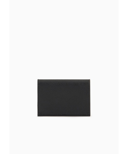 EMPORIO ARMANI★フラップ&イーグルプレート ロゴカードホルダー EMPORIO ARMANI 名刺入れ 「エンポリオ アルマーニ」ASV カード