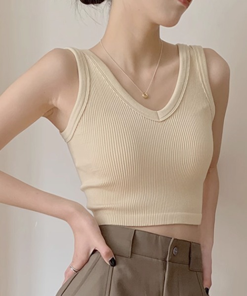 miniministore（ミニミニストア） タンクトップ ノースリーブ カップ