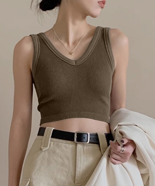miniministore（ミニミニストア） タンクトップ ノースリーブ カップ