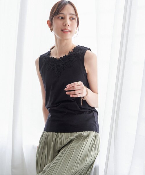 ikka（イッカ） タンクトップ ノースリーブ 「接触冷感／UVカット