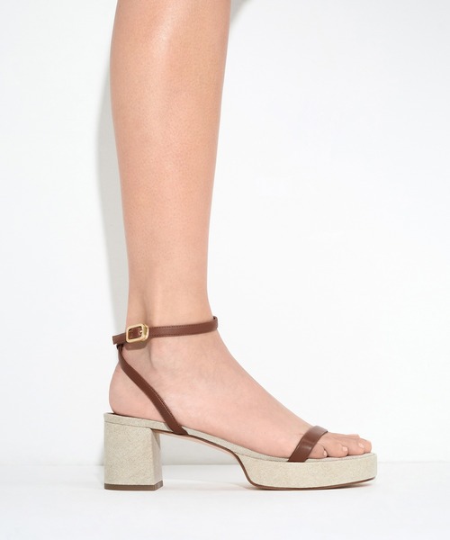 CHARLES ＆ KEITH サンダル ティンストラップ ブロックヒール