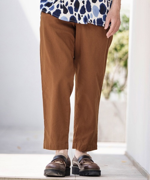 CAMBIO（カンビオ） パンツ mp12364- コットンリネンキャンバス