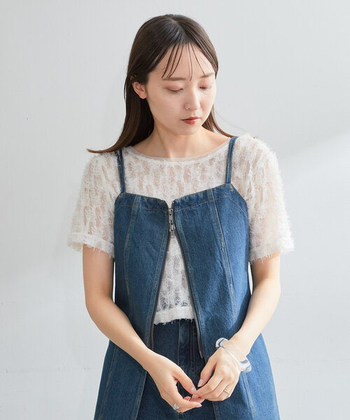 Kastane（カスタネ） tシャツ 「7色展開」フェザーチュールTee