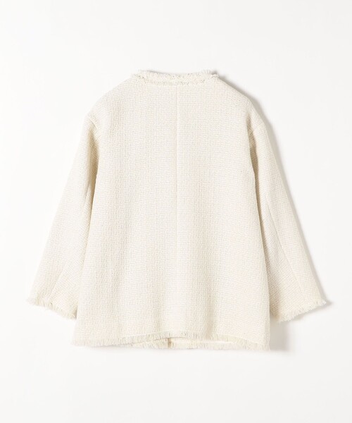 SHIPS any」 ノーカラージャケット ONE SIZE イエロー レディース