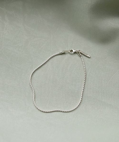 TEN. ブレスレット SILVER925 ツイストチェーンブレスレット