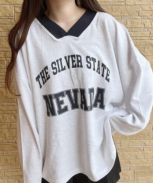 tシャツ Vネックロゴトップス レディース : ZOZOTOWN Yahoo!店 - 通販