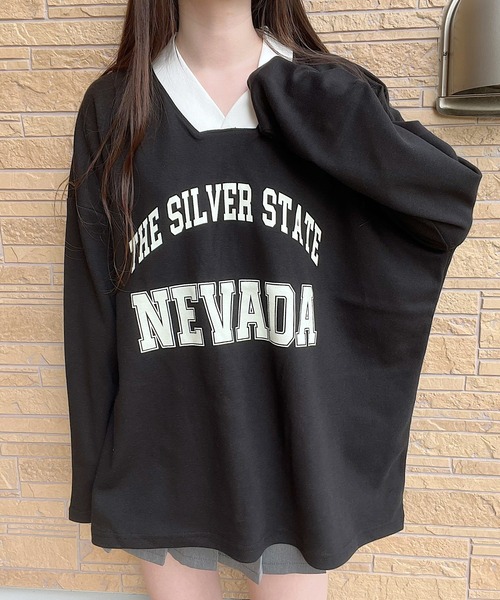 tシャツ Vネックロゴトップス レディース : ZOZOTOWN Yahoo!店