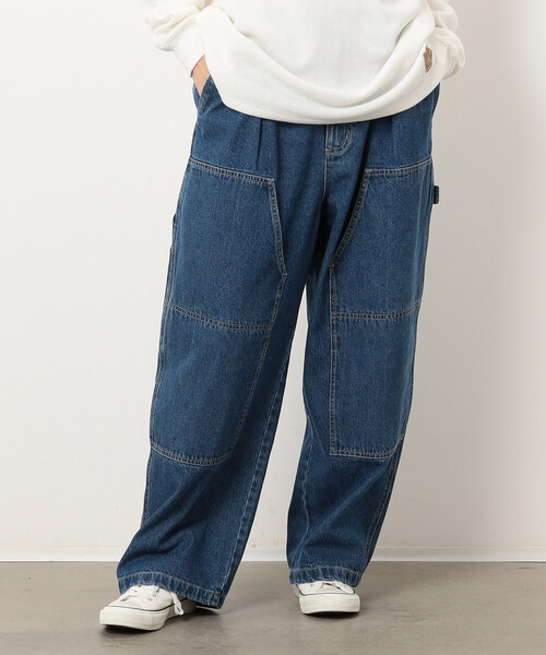 Garance et VioLette❤️新品✨️デニムダブル二ーペインターパンツ Garance et VioLette❤️新品✨️デニムダブル二ーペインターパンツ