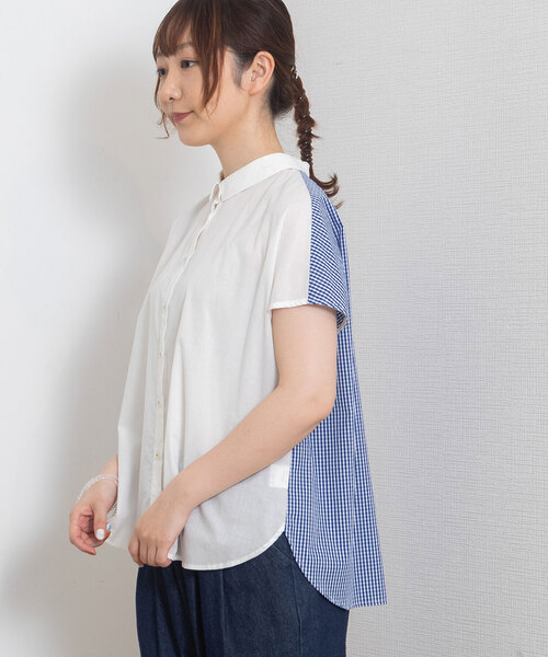 MARJOUR 異素材切り替えカットブラウス MARJOUR 異素材切り替えカットブラウス 楽天市場】【15%OFF】【C