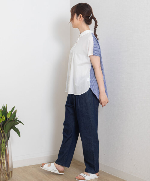 MARJOUR 異素材切り替えカットブラウス MARJOUR 異素材切り替えカットブラウス 楽天市場】【15%OFF】【C