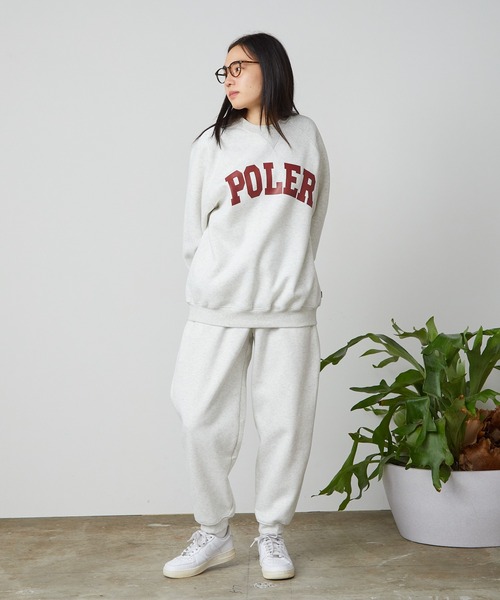 トレーナー スウェット POLeR/ポーラー COLLEGE RAGLAN CREW スウェット レディース POLeR トレーナー スウェット POLeR/ポーラー COLLEGE RAGLAN
