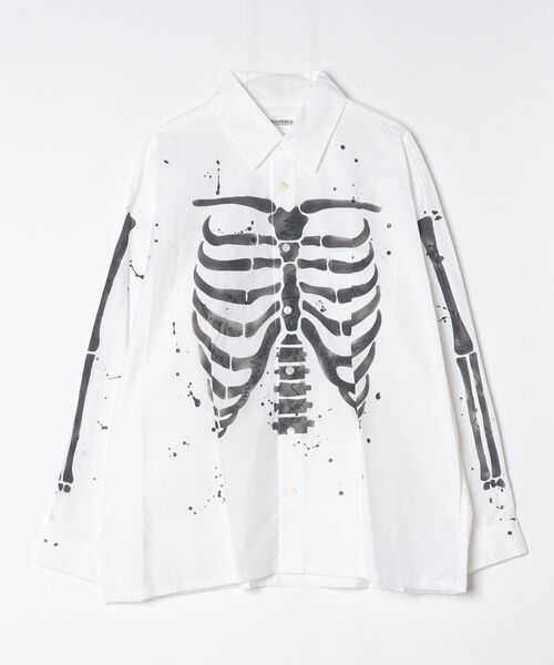 シャツ DISCOVERED BONE AIR BRUSH SHIRTS メンズ レディース