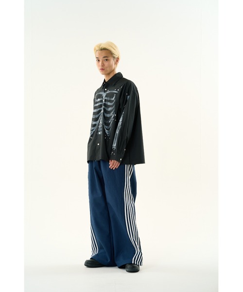 シャツ DISCOVERED BONE AIR BRUSH SHIRTS メンズ レディース
