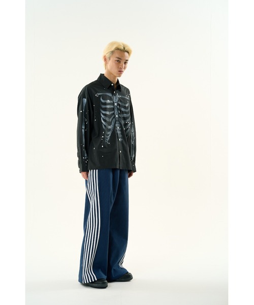 シャツ DISCOVERED BONE AIR BRUSH SHIRTS メンズ レディース
