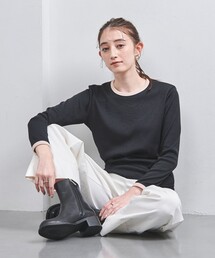 UNITED ARROWS tシャツ リブ バイカラー パイピング カットソー