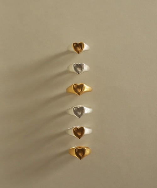 TEN. 指輪 リング SILVER925 ハートシグネットリング レディース