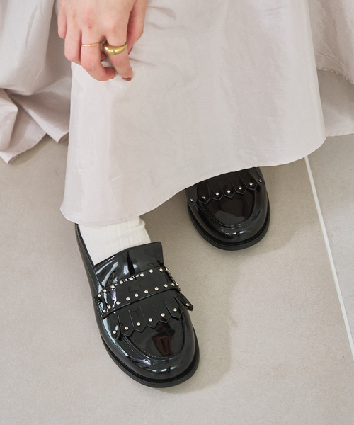 未使用　LE TALON ブラック 23.5 LE TALON（ルタロン）の「L 2WAYリボンスニーカー（スニーカー）」 - WEAR