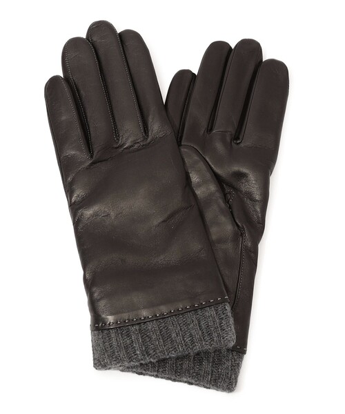 大値下げ！【未使用新品】TOMORROWLAND　山羊皮手袋 TOMORROWLAND（トゥモローランド） 手袋 Milona Paris ニットコンビ