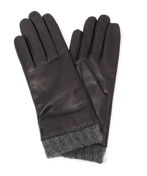 大値下げ！【未使用新品】TOMORROWLAND　山羊皮手袋 TOMORROWLAND（トゥモローランド） 手袋 Milona Paris ニットコンビ