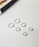 ピアス 「Bz」カーリーポイントフープリングピ...の詳細画像1