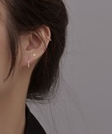 ピアス 「Bz」カーリーポイントフープリングピ...の詳細画像3