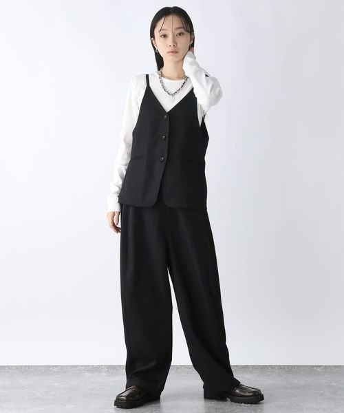 JEANASIS パンツ バレルレッグツイルパンツ/292623 レディース