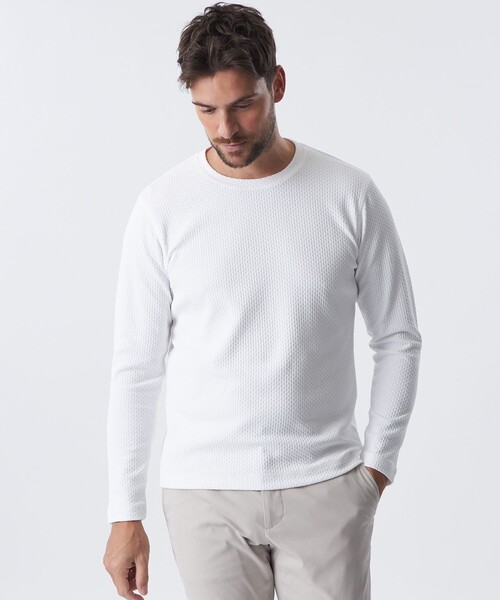 EPOCA UOMO（エポカ ウォモ） tシャツ バイヤスグリッドロングT メンズ