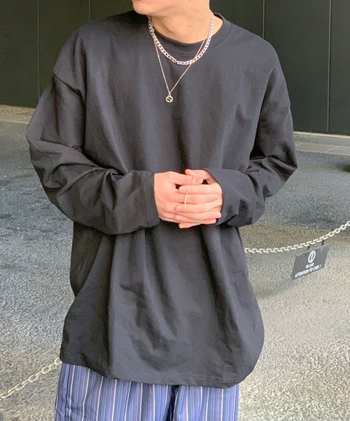 link lot tシャツ ルーズシルエットカラーロンT メンズ : ZOZOTOWN